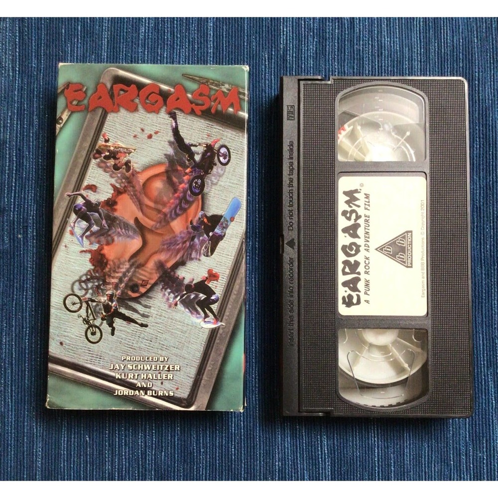 RARE Vtg 2001 Eargasm Video Punk Rock Adventure VHS Bad Religion Nofx Suicidal +